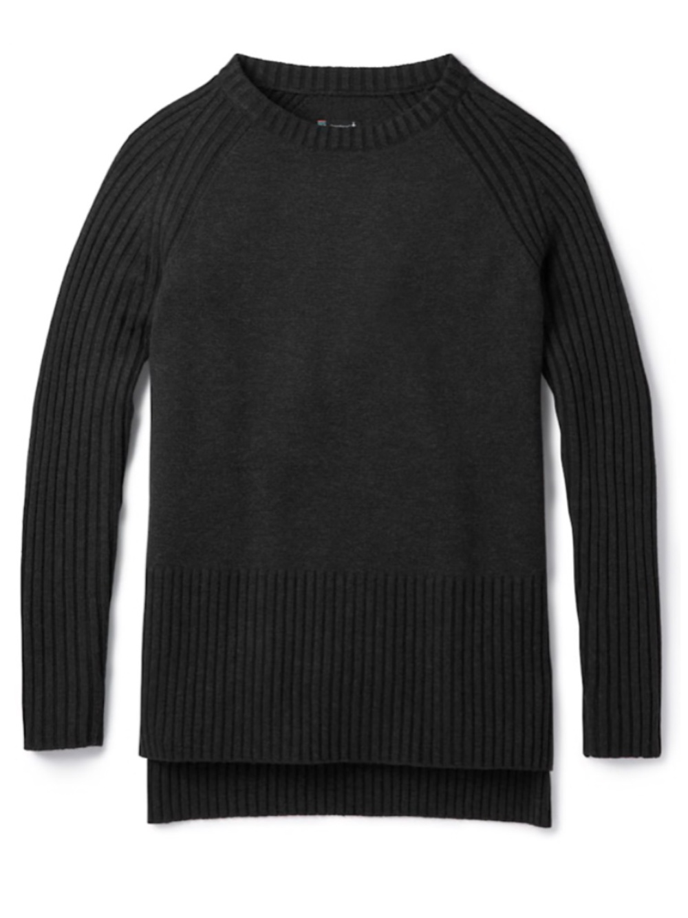 SMARTWOOL Ripple Creek Tunic Sweater Charcoal Size Small